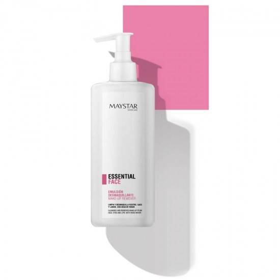 Essential make up remover with rose water 400ml-καθαριστικό γαλάκτωμα προσώπου  Maystar